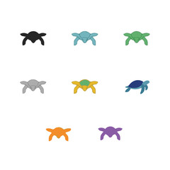 Diverse Sea Turtle Vector Set – Cartoon, Realistic and Simplified Styles
