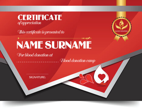 Modern and professional certificate vector template. Fully editable and customizable design suitable for personal, corporate, or academic use.