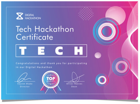 Modern and professional certificate vector template. Fully editable and customizable design suitable for personal, corporate, or academic use.