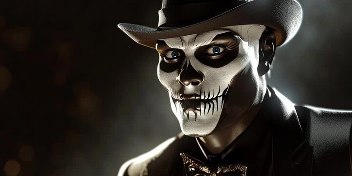 Baron Samedi the voodoo priest cursed with black magical power