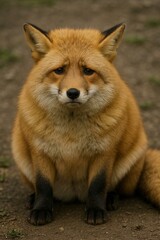 Fototapeta premium sad looking fox