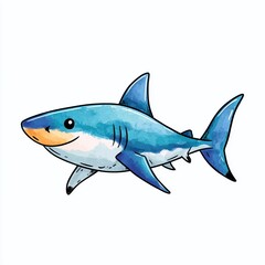 Fototapeta premium Unleash Playful Shark Imagery A Comprehensive Visual Prompt Generator for Artistic Expression