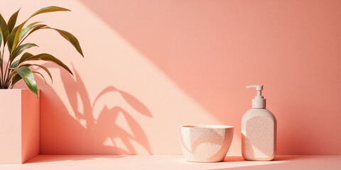 Soft Coral & Sandstone Haze - A warm, inviting gradient of soft coral blending into light sandstone, ideal for spring