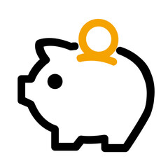 Abstract orange shape on a black background representing a stylized person or figure