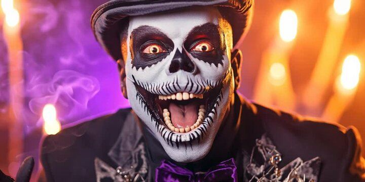 Baron Samedi the voodoo priest cursed with black magical power