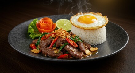 Stir-Fried Holy Basil with Beef (Pad Krapow Neua)