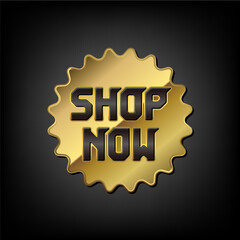 Discount and sale label illustration / Shop Now


