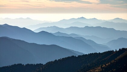 Obraz premium mountains in the fog