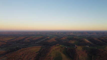 vue du sud du Gers en ulm