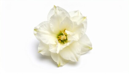 white flower isolated on white