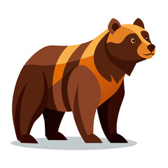 Obraz premium vector illustration of cartoon bear