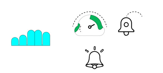 Flat Line Icons for Hydration Tracking and Notification Sync Apps .vector illustration of a set of hand tools