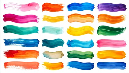 watercolor brush strokes