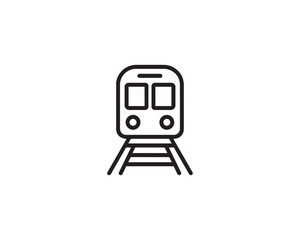 Train icon vector art illustration
