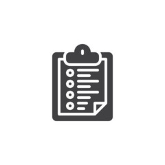 Checklist clipboard solid icon