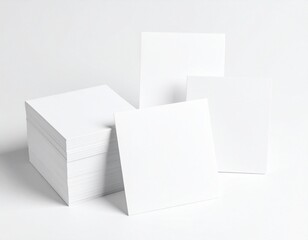 white box on white background