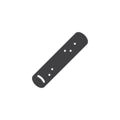 Chalk stick solid glyph icon