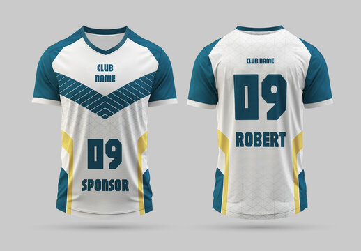 Customizable And Modern Soccer Jersey Template