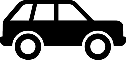 Vintage Car Silhouette Icon