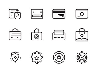 Minimalist loyalty card line art design illustration