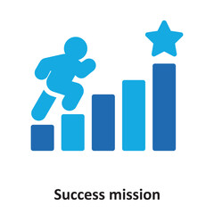 Success mission Vector Icon which can easily modify or edit