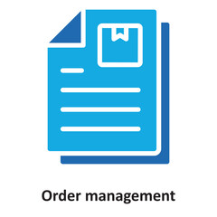 Order management Vector Icon which can easily modify or edit