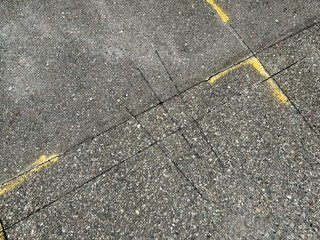 地面、アスファルト、テクスチャ、質感、ひび割れ、道路