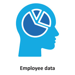 Employee data Vector Icon which can easily modify or edit