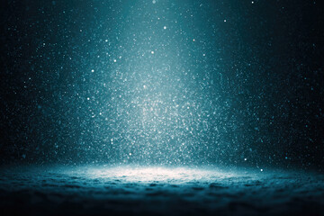 Dazzling snowfall action winter wonderland visual art ethereal environment underwater viewpoint...