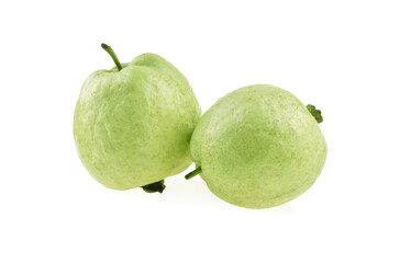 Guava fruit isolated on white background.