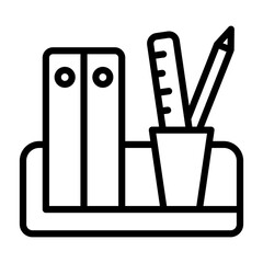 Desk Organizer Icon