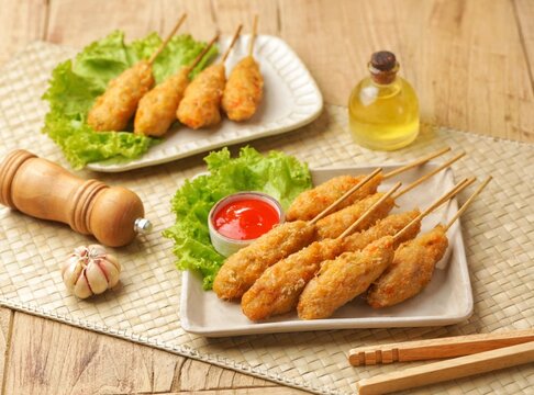 Sempolan or sempol is a type of fried food made from tapioca flour.