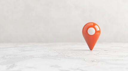 Location Map Pin Marker Classic red map pin marker isolated on a white background