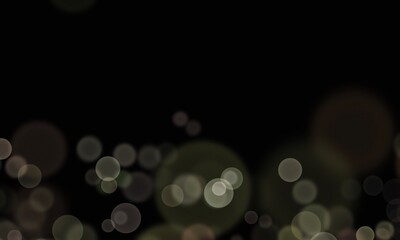 Yellow Bokeh Light  On Gradient Background
