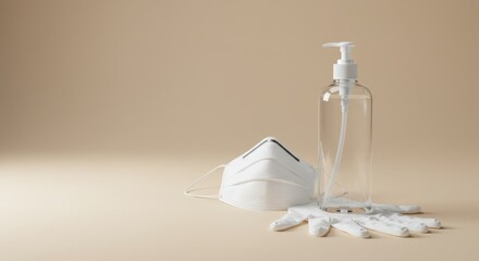 Essential Hygiene Kit: Sanitizer, Mask, and Gloves for Protection