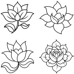 Fototapeta premium star of david and vector rose flower