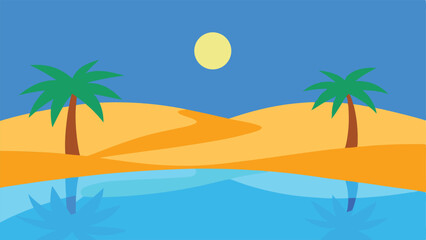 Obraz premium palm trees on the beach