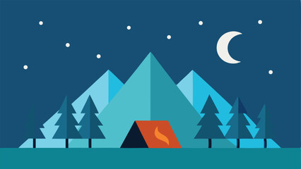 Fototapeta premium winter landscape vector illustration