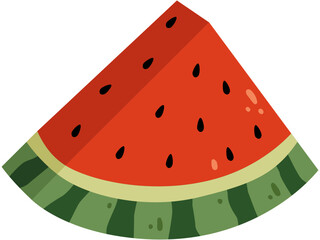Watermelon Fresh Fruit Vector Illustration