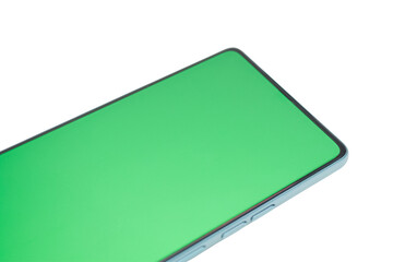 Close-up view of a modern smartphone.
