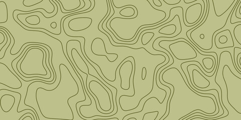 Fototapeta premium Abstract landscape pattern with wavy contours and light green background showcasing fluid forms and natural inspiration