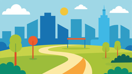 urban landscape with city