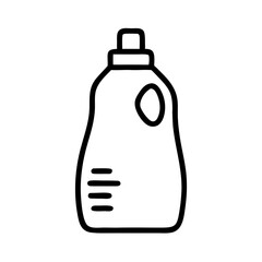 Obraz premium Detergent with cap in minimalist style on transparent background 