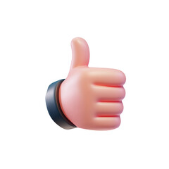 Thumbs up hand gesture - like, good, ok emoji