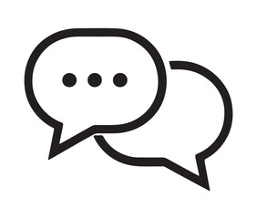 Two speech bubble icon.