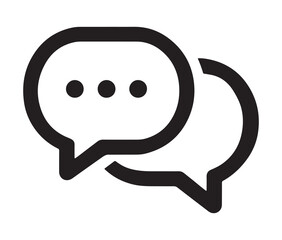 Two speech bubble icon.