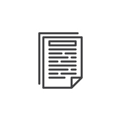 Invoice document line icon
