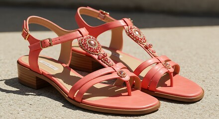 Naklejka premium pair of red shoes