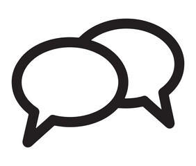 Two speech bubble icon.