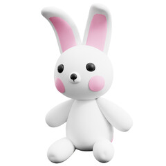 White Bunny Toy